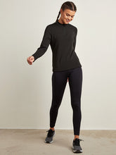 Plain Activewear Top with 1/2 Zip Closure
